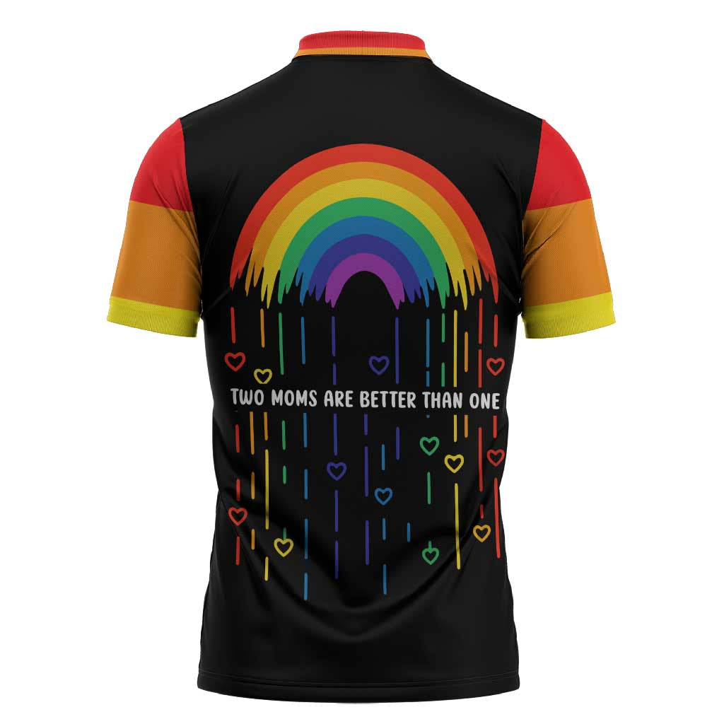 LGBT Dont Be Afraid Christmas Zipper Polo Shirt Xmas Holiday Patterns - Wonder Print Shop