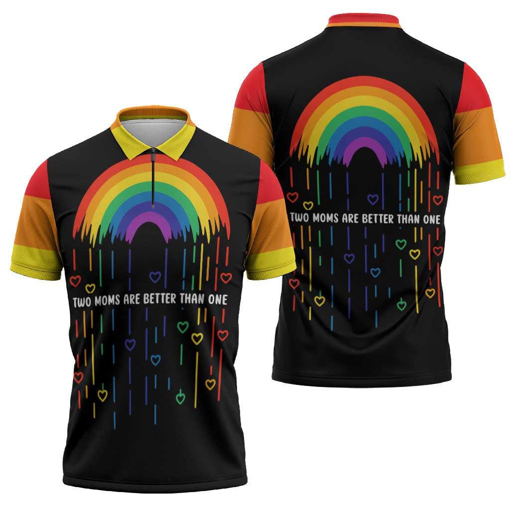 LGBT Dont Be Afraid Christmas Zipper Polo Shirt Xmas Holiday Patterns - Wonder Print Shop