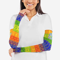 LGBT Gay Pride Happy Holigays Christmas Arm Sleeves Xmas Holiday Patterns - Wonder Print Shop