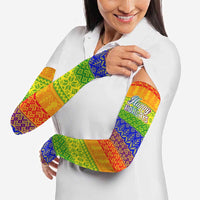 LGBT Gay Pride Happy Holigays Christmas Arm Sleeves Xmas Holiday Patterns - Wonder Print Shop