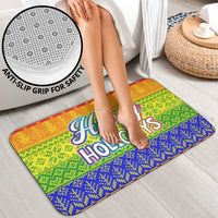 LGBT Gay Pride Happy Holigays Christmas Bathroom Set Xmas Holiday Patterns - Wonder Print Shop