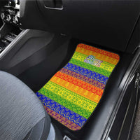 LGBT Gay Pride Happy Holigays Christmas Car Mats Xmas Holiday Patterns - Wonder Print Shop
