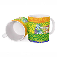 LGBT Gay Pride Happy Holigays Christmas Ceramic Mug Xmas Holiday Patterns - Wonder Print Shop