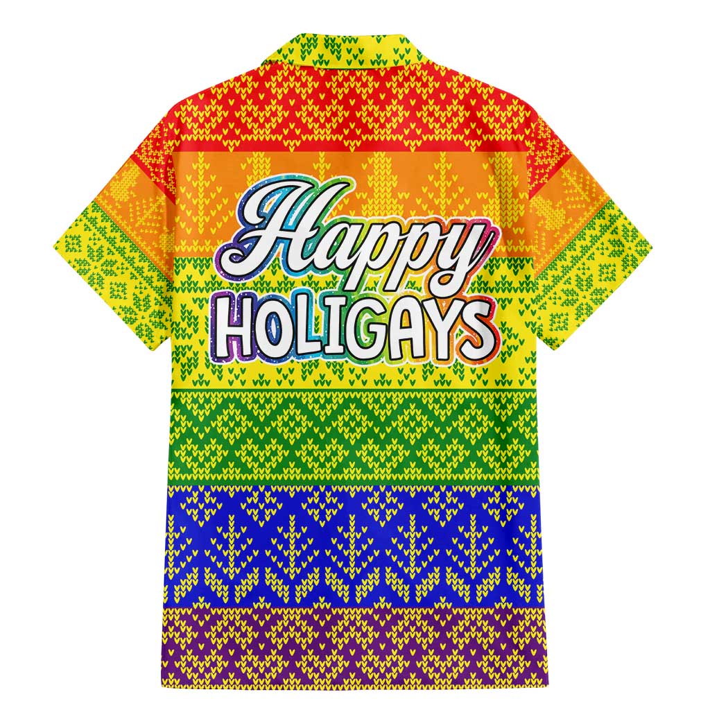 LGBT Gay Pride Happy Holigays Christmas Family Matching Mermaid Dress and Hawaiian Shirt Xmas Holiday Patterns - Wonder Print Shop