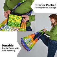 LGBT Gay Pride Happy Holigays Christmas Grocery Bag Xmas Holiday Patterns - Wonder Print Shop