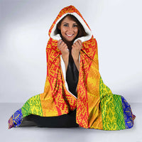LGBT Gay Pride Happy Holigays Christmas Hooded Blanket Xmas Holiday Patterns - Wonder Print Shop