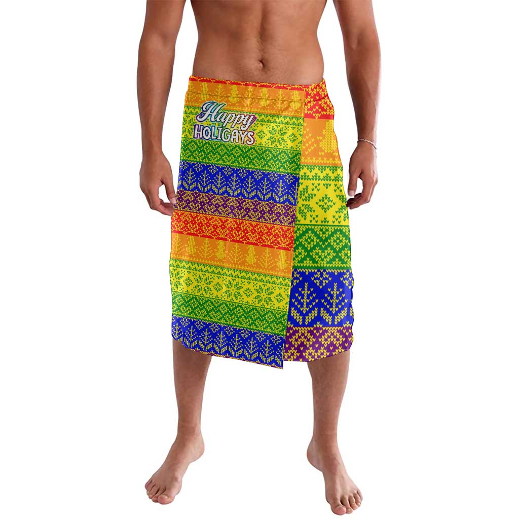 LGBT Gay Pride Happy Holigays Christmas Lavalava Xmas Holiday Patterns - Wonder Print Shop