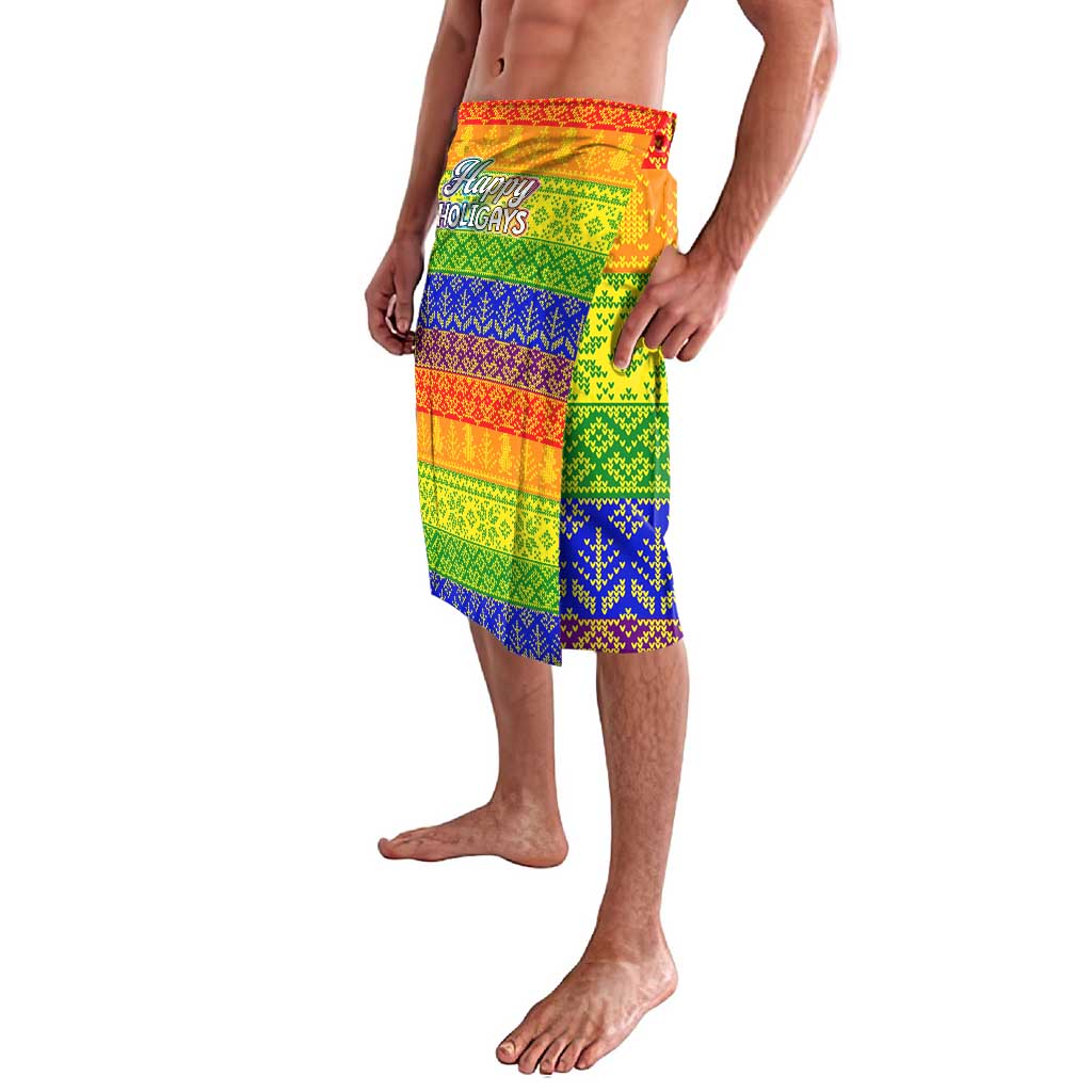 LGBT Gay Pride Happy Holigays Christmas Lavalava Xmas Holiday Patterns - Wonder Print Shop