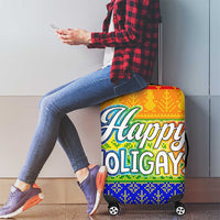 LGBT Gay Pride Happy Holigays Christmas Luggage Cover Xmas Holiday Patterns - Wonder Print Shop