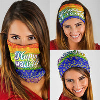 LGBT Gay Pride Happy Holigays Christmas Neck Gaiter Xmas Holiday Patterns - Wonder Print Shop