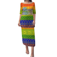 LGBT Gay Pride Happy Holigays Christmas Puletasi Xmas Holiday Patterns - Wonder Print Shop