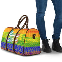 LGBT Gay Pride Happy Holigays Christmas Travel Bag Xmas Holiday Patterns - Wonder Print Shop
