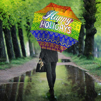 LGBT Gay Pride Happy Holigays Christmas Umbrella Xmas Holiday Patterns - Wonder Print Shop
