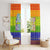 LGBT Gay Pride Happy Holigays Christmas Window Curtain Xmas Holiday Patterns - Wonder Print Shop