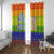 LGBT Gay Pride Happy Holigays Christmas Window Curtain Xmas Holiday Patterns - Wonder Print Shop