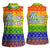 LGBT Gay Pride Happy Holigays Christmas Women Sleeveless Polo Shirt Xmas Holiday Patterns - Wonder Print Shop