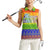 LGBT Gay Pride Happy Holigays Christmas Women Sleeveless Polo Shirt Xmas Holiday Patterns - Wonder Print Shop