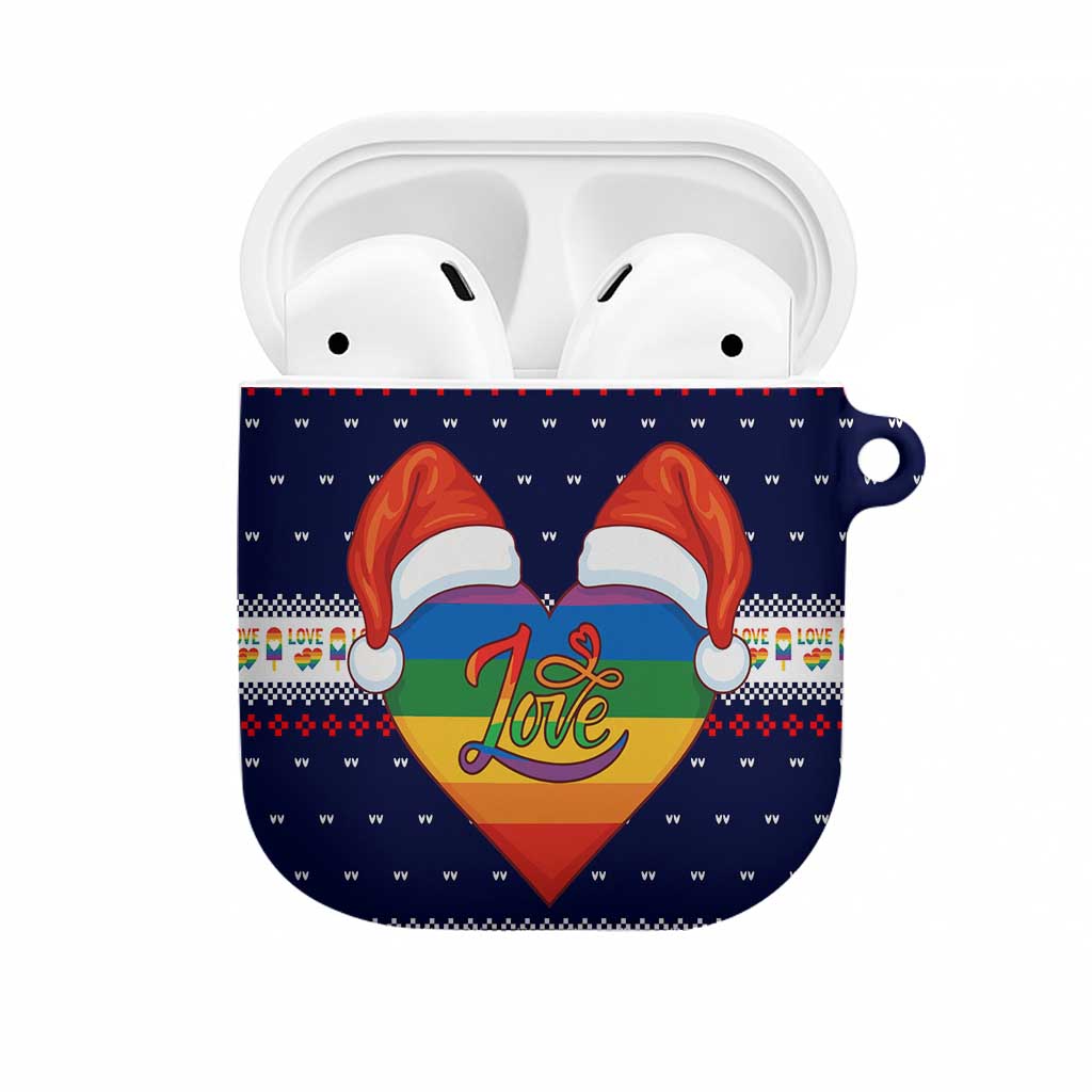 LGBT Heart Christmas Yall Christmas AirPods Case Xmas Holiday Patterns - Wonder Print Shop