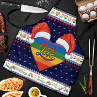 LGBT Heart Christmas Yall Christmas Apron Xmas Holiday Patterns - Wonder Print Shop