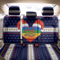 LGBT Heart Christmas Yall Christmas Back Car Seat Cover Xmas Holiday Patterns - Wonder Print Shop
