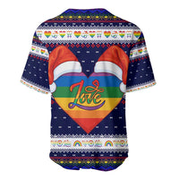 LGBT Heart Christmas Yall Christmas Baseball Jersey Xmas Holiday Patterns - Wonder Print Shop