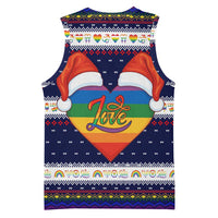 LGBT Heart Christmas Yall Christmas Basketball Jersey Xmas Holiday Patterns - Wonder Print Shop