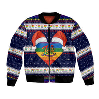 LGBT Heart Christmas Yall Christmas Bomber Jacket Xmas Holiday Patterns - Wonder Print Shop