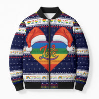 LGBT Heart Christmas Yall Christmas Bomber Puffer Jacket Xmas Holiday Patterns - Wonder Print Shop
