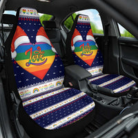 LGBT Heart Christmas Yall Christmas Car Seat Cover Xmas Holiday Patterns - Wonder Print Shop