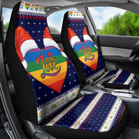 LGBT Heart Christmas Yall Christmas Car Seat Cover Xmas Holiday Patterns - Wonder Print Shop