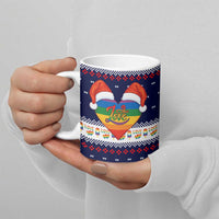 LGBT Heart Christmas Yall Christmas Ceramic Mug Xmas Holiday Patterns - Wonder Print Shop