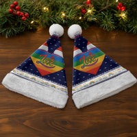 LGBT Heart Christmas Yall Christmas Santa Hat Xmas Holiday Patterns - Wonder Print Shop