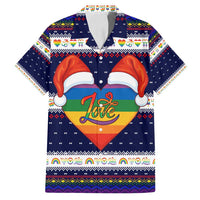 LGBT Heart Christmas Yall Christmas Family Matching Summer Maxi Dress and Hawaiian Shirt Xmas Holiday Patterns - Wonder Print Shop