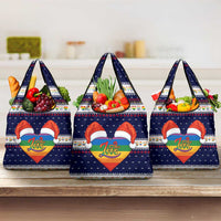 LGBT Heart Christmas Yall Christmas Grocery Bag Xmas Holiday Patterns - Wonder Print Shop