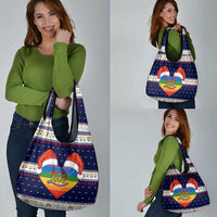 LGBT Heart Christmas Yall Christmas Grocery Bag Xmas Holiday Patterns - Wonder Print Shop