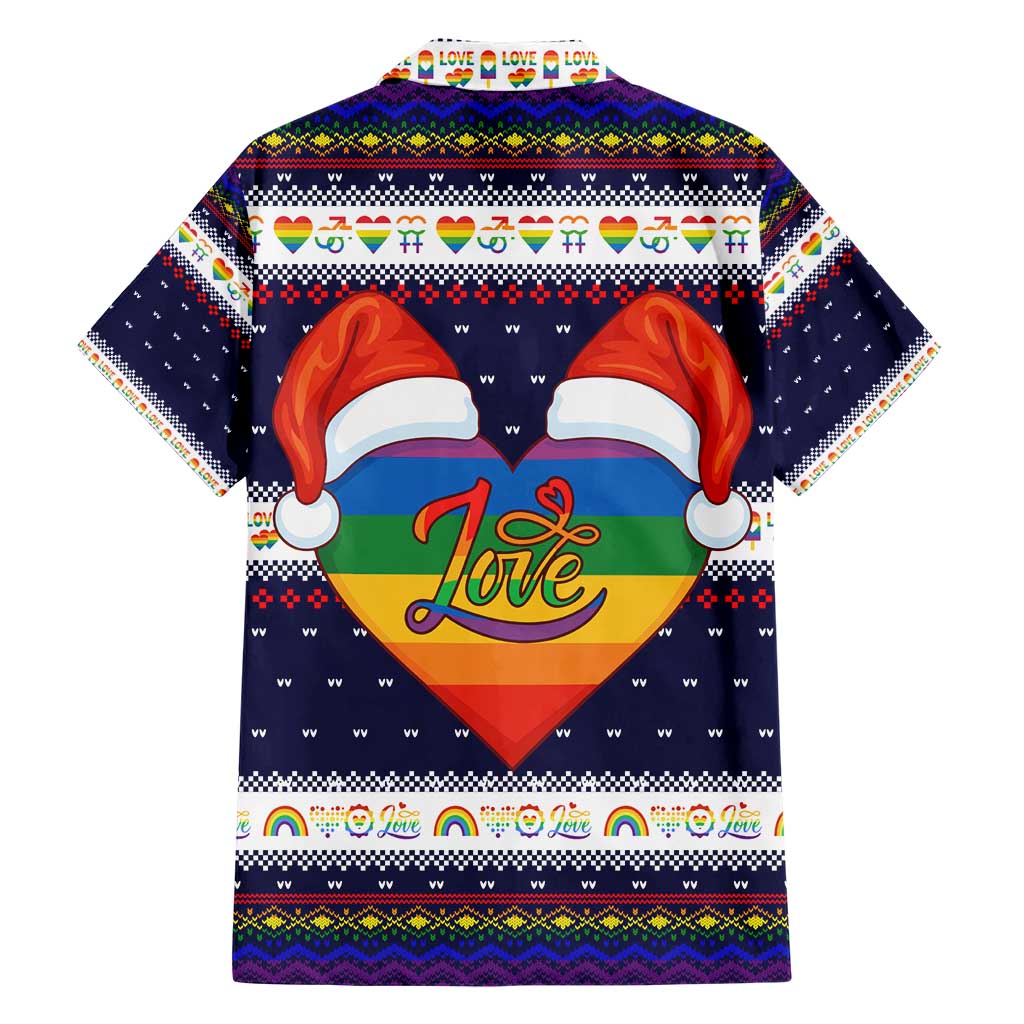 LGBT Heart Christmas Yall Christmas Hawaiian Shirt Xmas Holiday Patterns - Wonder Print Shop