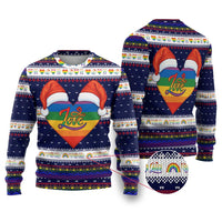 LGBT Heart Christmas Yall Christmas Ugly Christmas Sweater Xmas Holiday Patterns - Wonder Print Shop