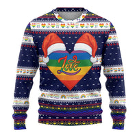 LGBT Heart Christmas Yall Christmas Ugly Christmas Sweater Xmas Holiday Patterns - Wonder Print Shop