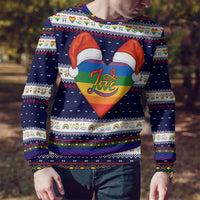 LGBT Heart Christmas Yall Christmas Ugly Christmas Sweater Xmas Holiday Patterns - Wonder Print Shop