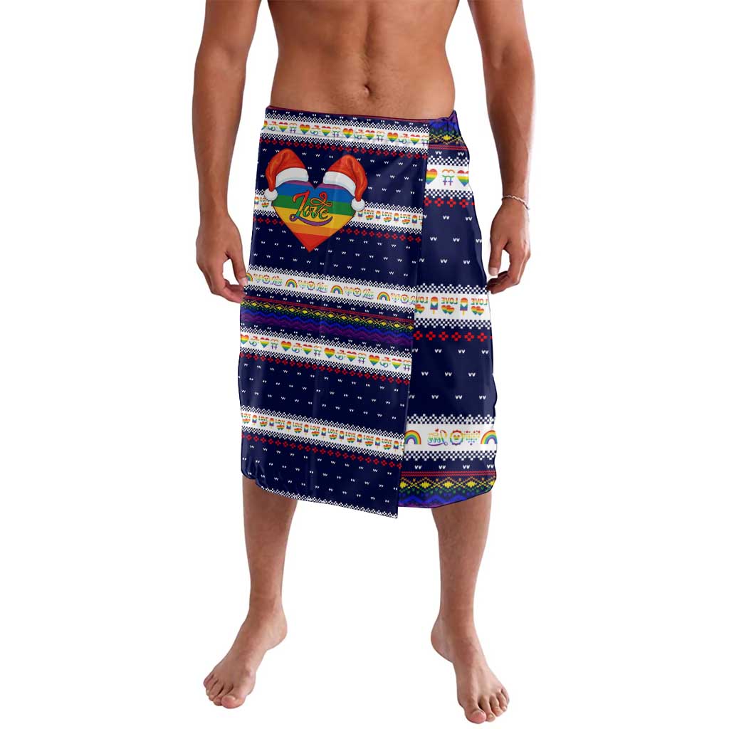 LGBT Heart Christmas Yall Christmas Lavalava Xmas Holiday Patterns - Wonder Print Shop