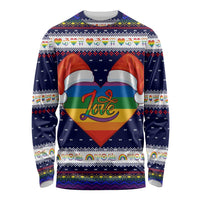 LGBT Heart Christmas Yall Christmas Long Sleeve Shirt Xmas Holiday Patterns - Wonder Print Shop