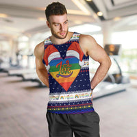 LGBT Heart Christmas Yall Christmas Men Tank Top Xmas Holiday Patterns - Wonder Print Shop