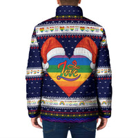 LGBT Heart Christmas Yall Christmas Padded Jacket Xmas Holiday Patterns - Wonder Print Shop