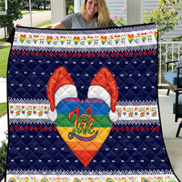 LGBT Heart Christmas Yall Christmas Quilt Xmas Holiday Patterns - Wonder Print Shop