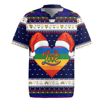 LGBT Heart Christmas Yall Christmas Rugby Jersey Xmas Holiday Patterns - Wonder Print Shop
