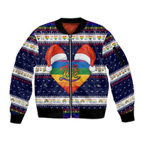LGBT Heart Christmas Yall Christmas Sleeve Zip Bomber Jacket Xmas Holiday Patterns - Wonder Print Shop