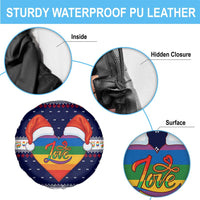 LGBT Heart Christmas Yall Christmas Spare Tire Cover Xmas Holiday Patterns - Wonder Print Shop