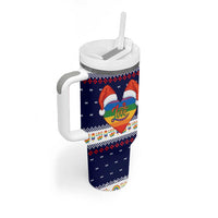 LGBT Heart Christmas Yall Christmas Tumbler With Handle Xmas Holiday Patterns - Wonder Print Shop