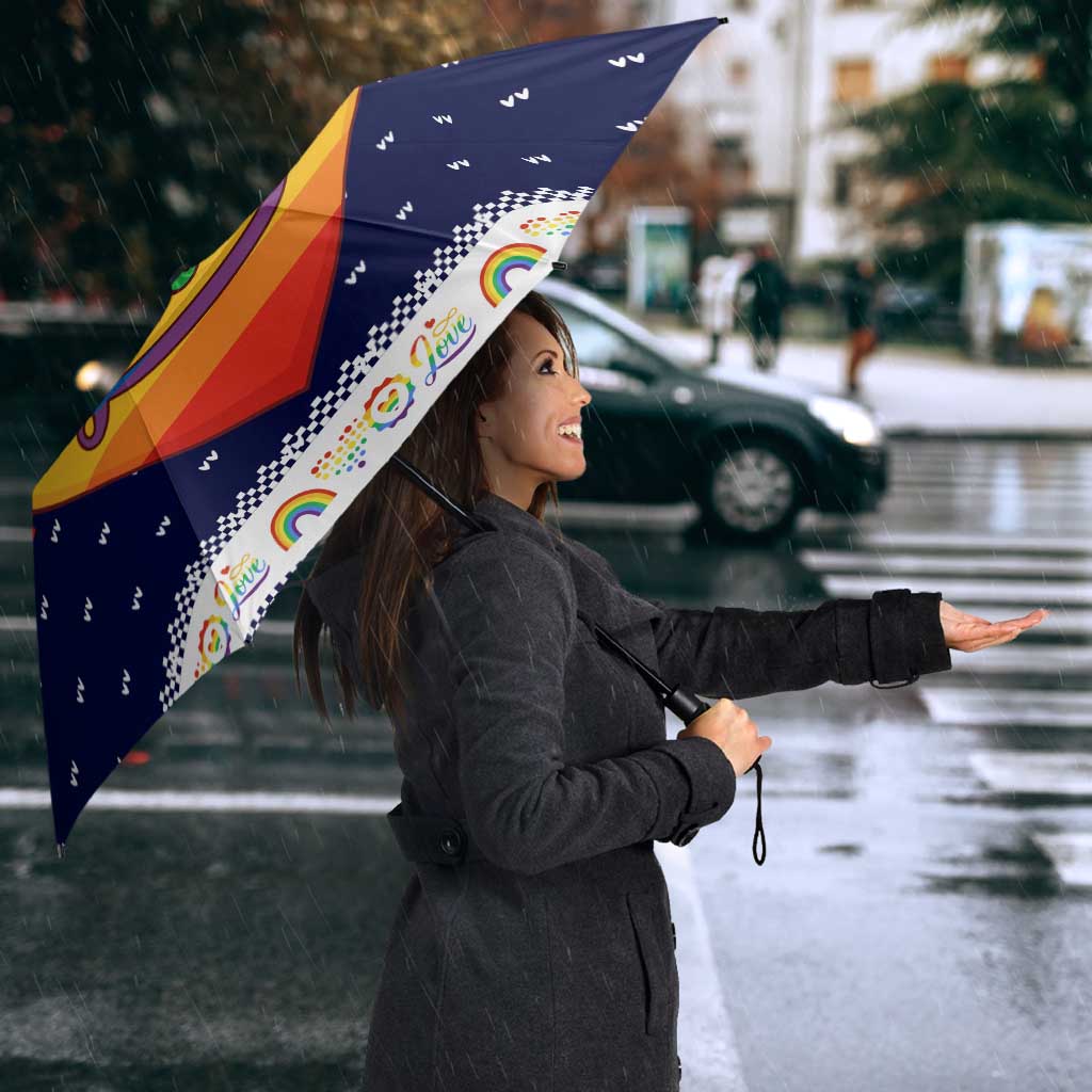 LGBT Heart Christmas Yall Christmas Umbrella Xmas Holiday Patterns - Wonder Print Shop