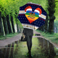 LGBT Heart Christmas Yall Christmas Umbrella Xmas Holiday Patterns - Wonder Print Shop